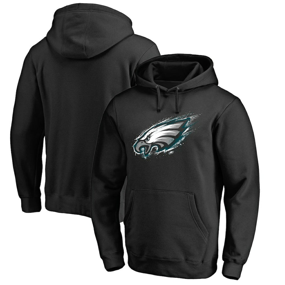 Philadelphia Eagles  Splatter Logo Pullover Hoodie