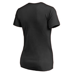 Chicago Blackhawks Women's Splatter Logo V-Neck T-Shirt Outlet