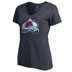 Colorado Avalanche Women's Splatter Logo V-Neck T-Shirt Online