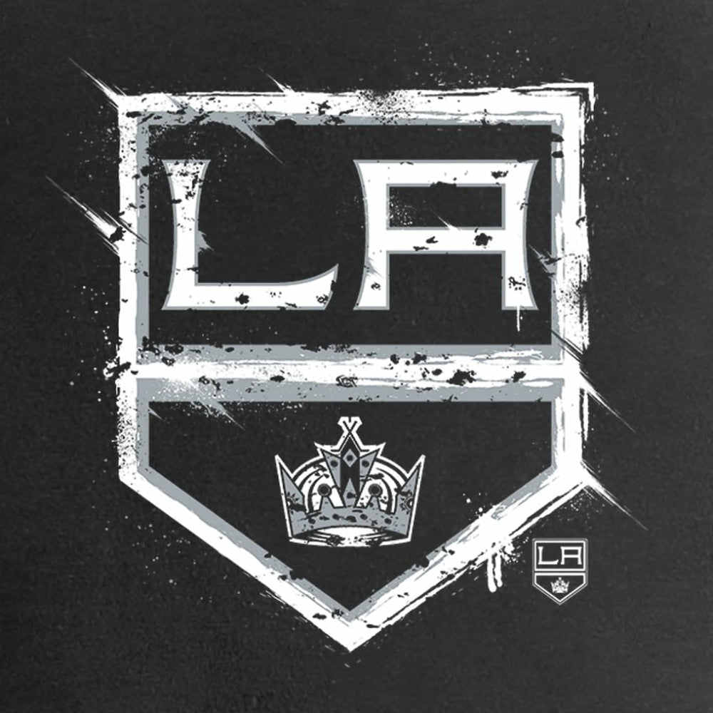 Los Angeles Kings Women's Splatter Logo V-Neck T-Shirt On Sale