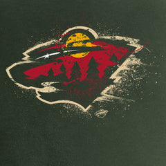 Minnesota Wild Women's Splatter Logo V-Neck T-Shirt Sale