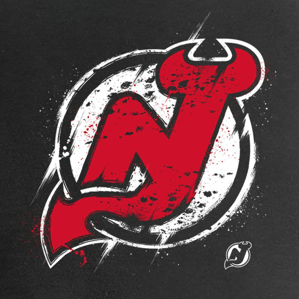 New Jersey Devils Women's Splatter Logo V-Neck T-Shirt Online