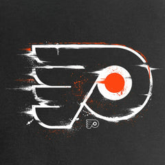 Philadelphia Flyers Women's Splatter Logo V-Neck T-Shirt For Sale