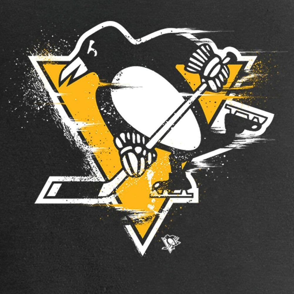 Pittsburgh Penguins Women's Splatter Logo V-Neck T-Shirt Outlet