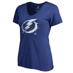 Tampa Bay Lightning Women's Splatter Logo V-Neck T-Shirt Discount