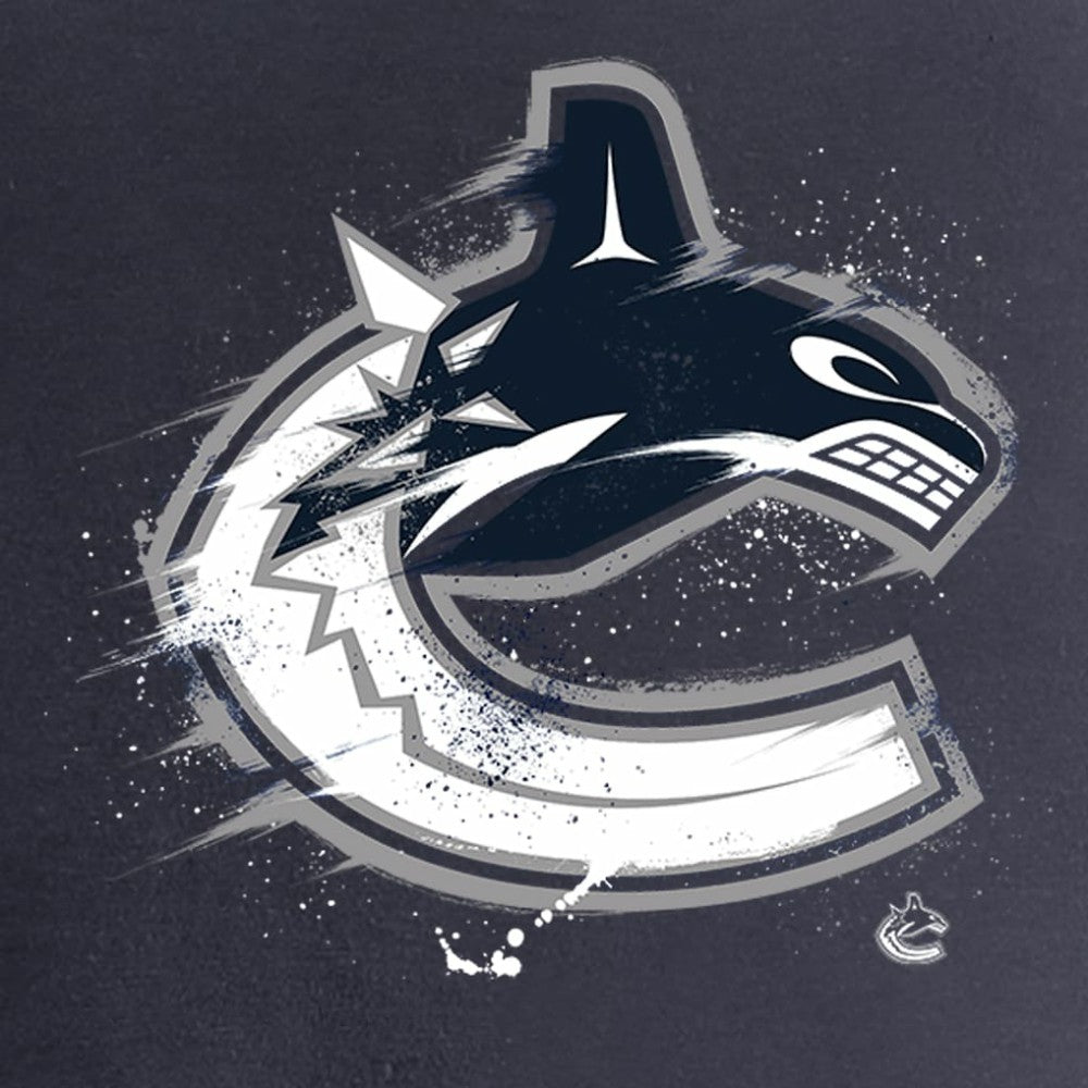 Vancouver Canucks Women's Splatter Logo V-Neck T-Shirt Online