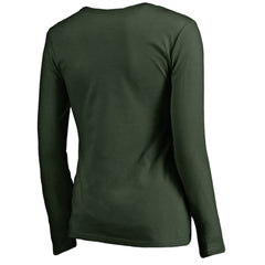 Minnesota Wild Women's Splatter Logo V-Neck Long Sleeve T-Shirt Discount