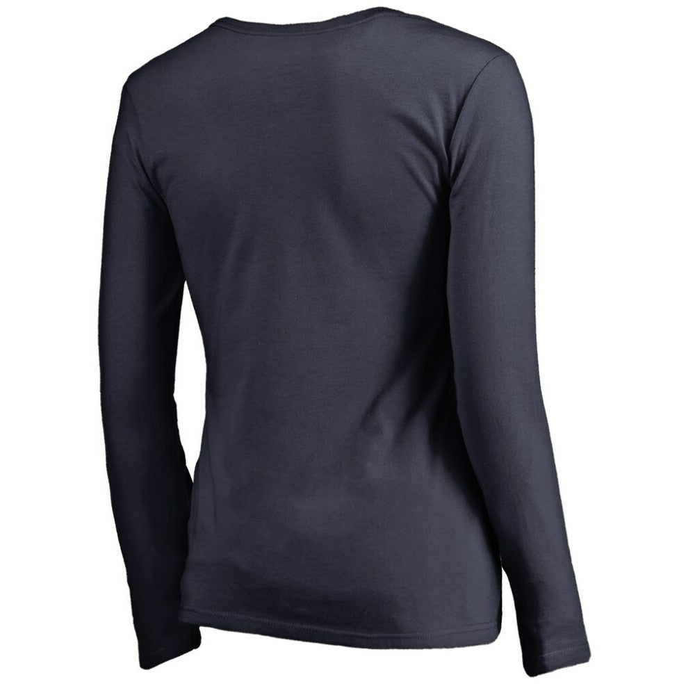 Nashville Predators Women's Splatter Logo V-Neck Long Sleeve T-Shirt For Sale