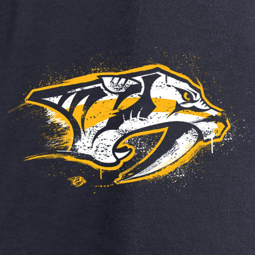 Nashville Predators Women's Splatter Logo V-Neck Long Sleeve T-Shirt For Sale