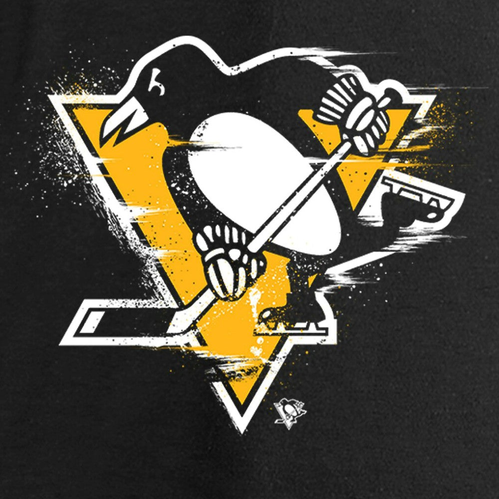 Pittsburgh Penguins Women's Splatter Logo V-Neck Long Sleeve T-Shirt Discount