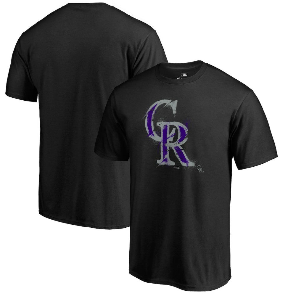 Colorado Rockies Splatter Logo T-Shirt | MLB US