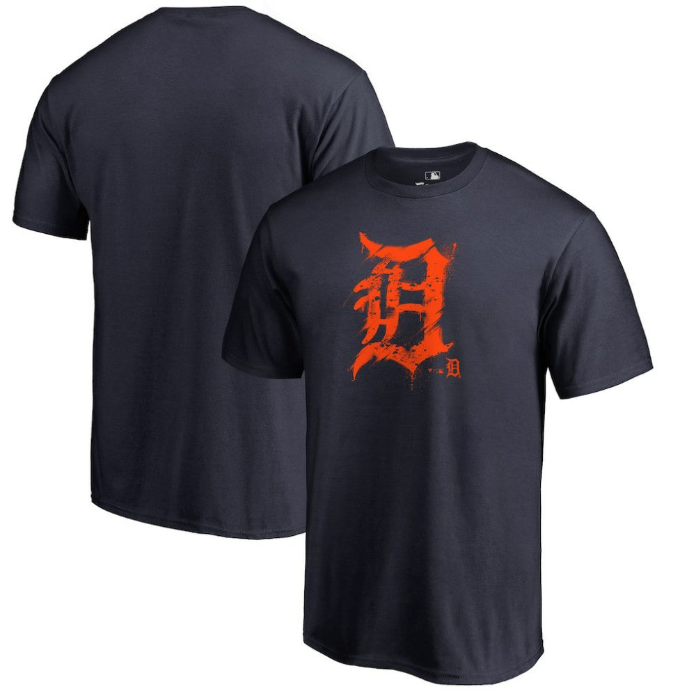 Detroit Tigers Splatter Logo T-Shirt | MLB Sale