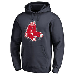 Boston Red Sox Splatter Logo Pullover Hoodie | MLB New