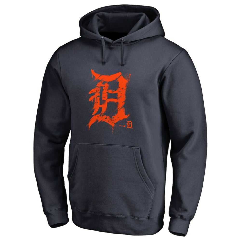 Detroit Tigers Splatter Logo Pullover Hoodie | MLB For sale
