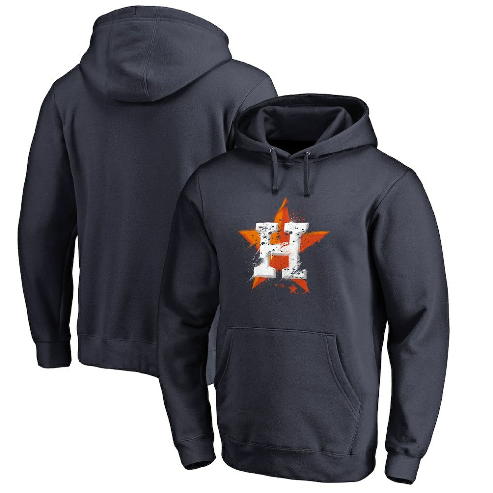 Houston Astros Splatter Logo Pullover Hoodie | MLB Online