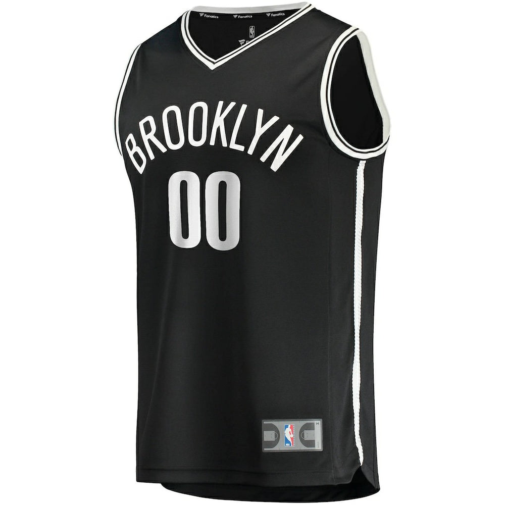 Brooklyn Nets Fast Break Custom Replica Jersey Black Discount