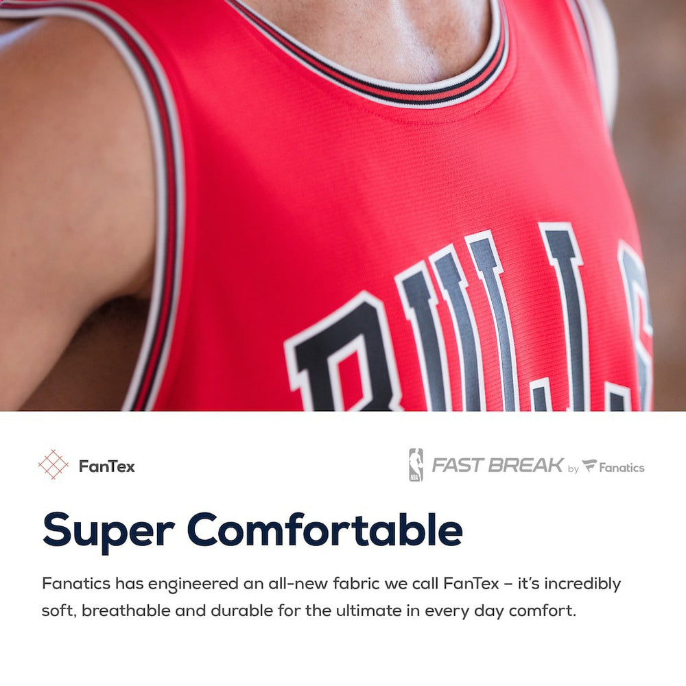Chicago Bulls Fast Break Custom Replica Jersey Red sale Discount