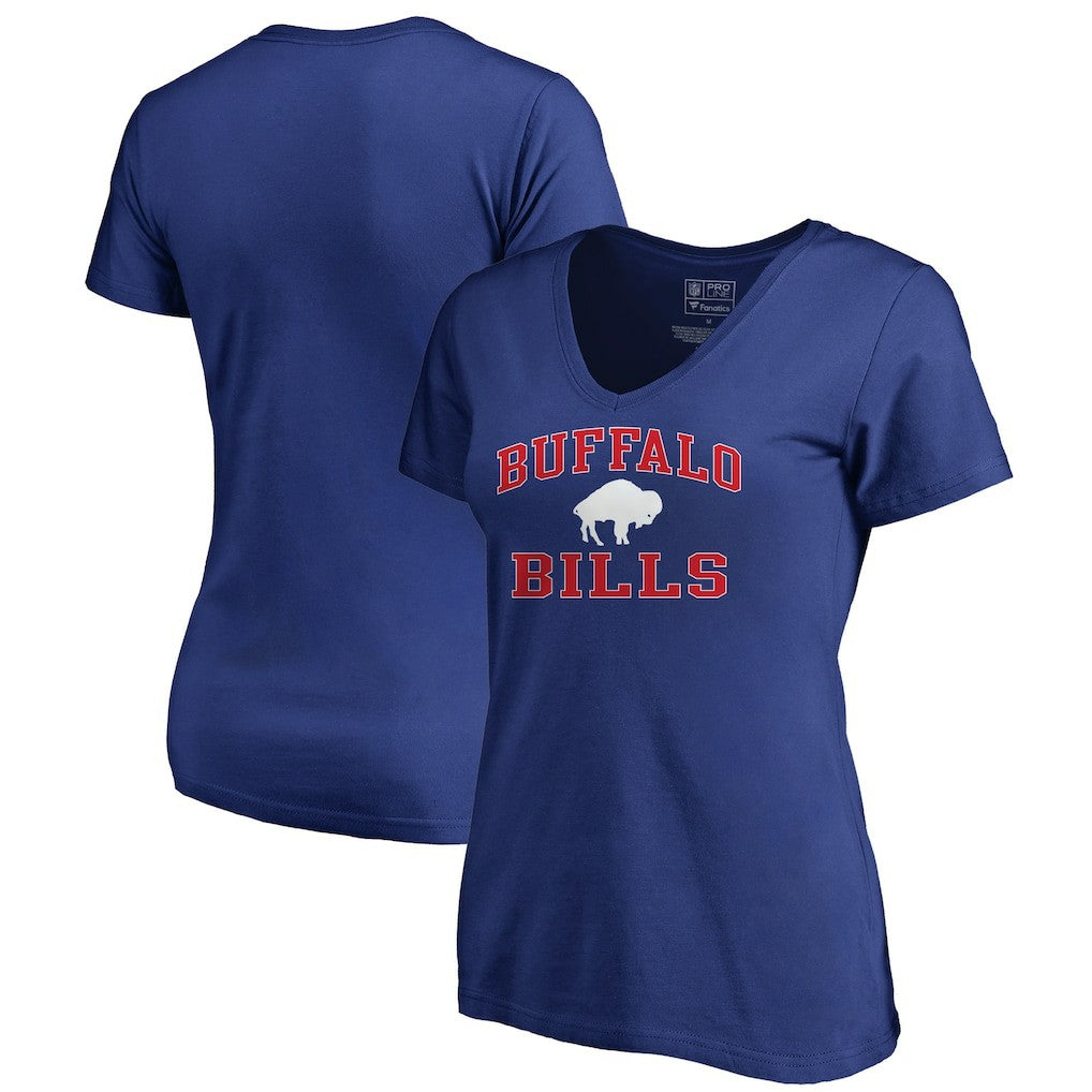 Buffalo Bills  Women's Vintage Collection Victory Arch V-Neck T-Shirt