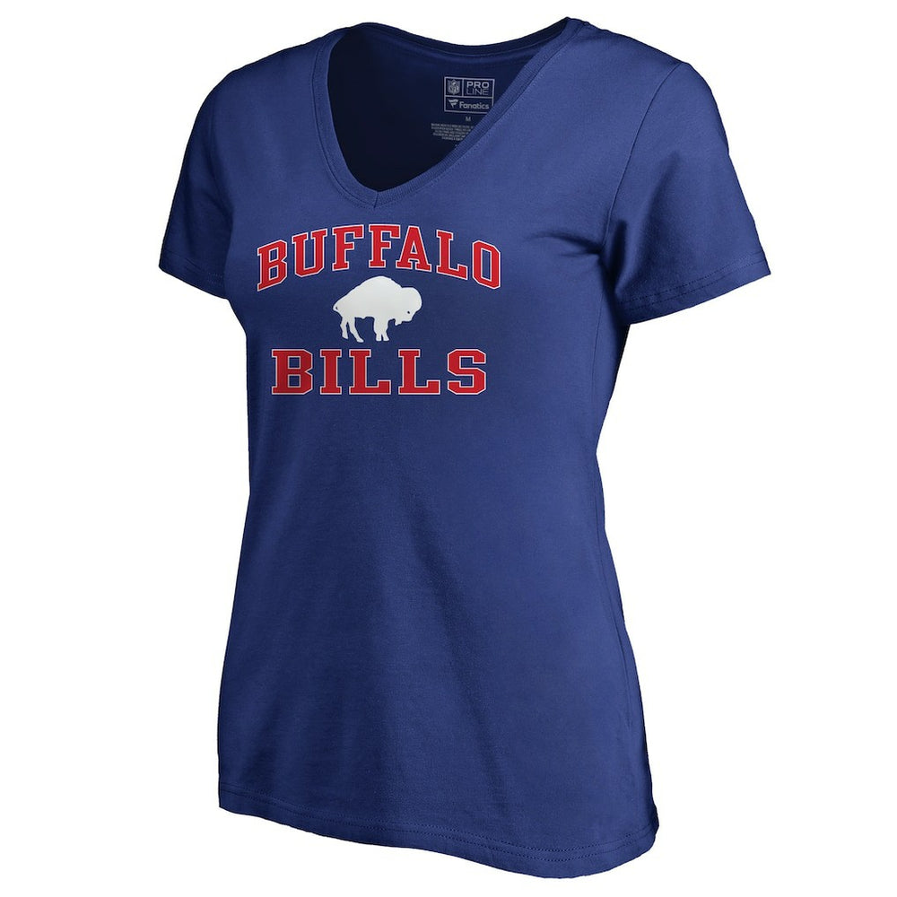 Buffalo Bills  Women's Vintage Collection Victory Arch V-Neck T-Shirt
