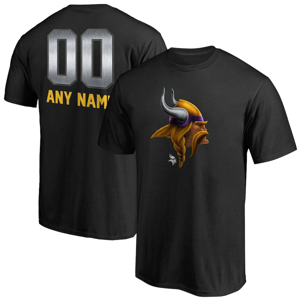 Minnesota Vikings  Personalized Midnight Mascot T-Shirt