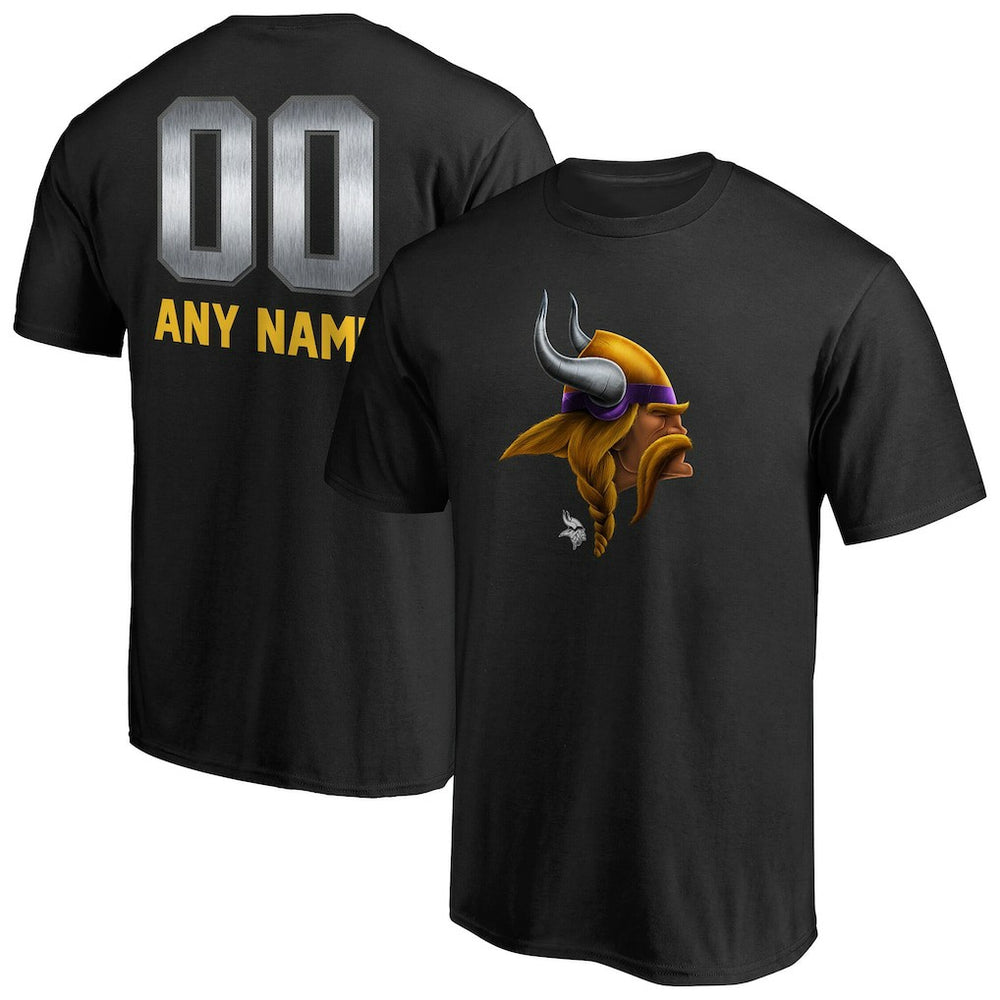 Minnesota Vikings  Personalized Midnight Mascot T-Shirt
