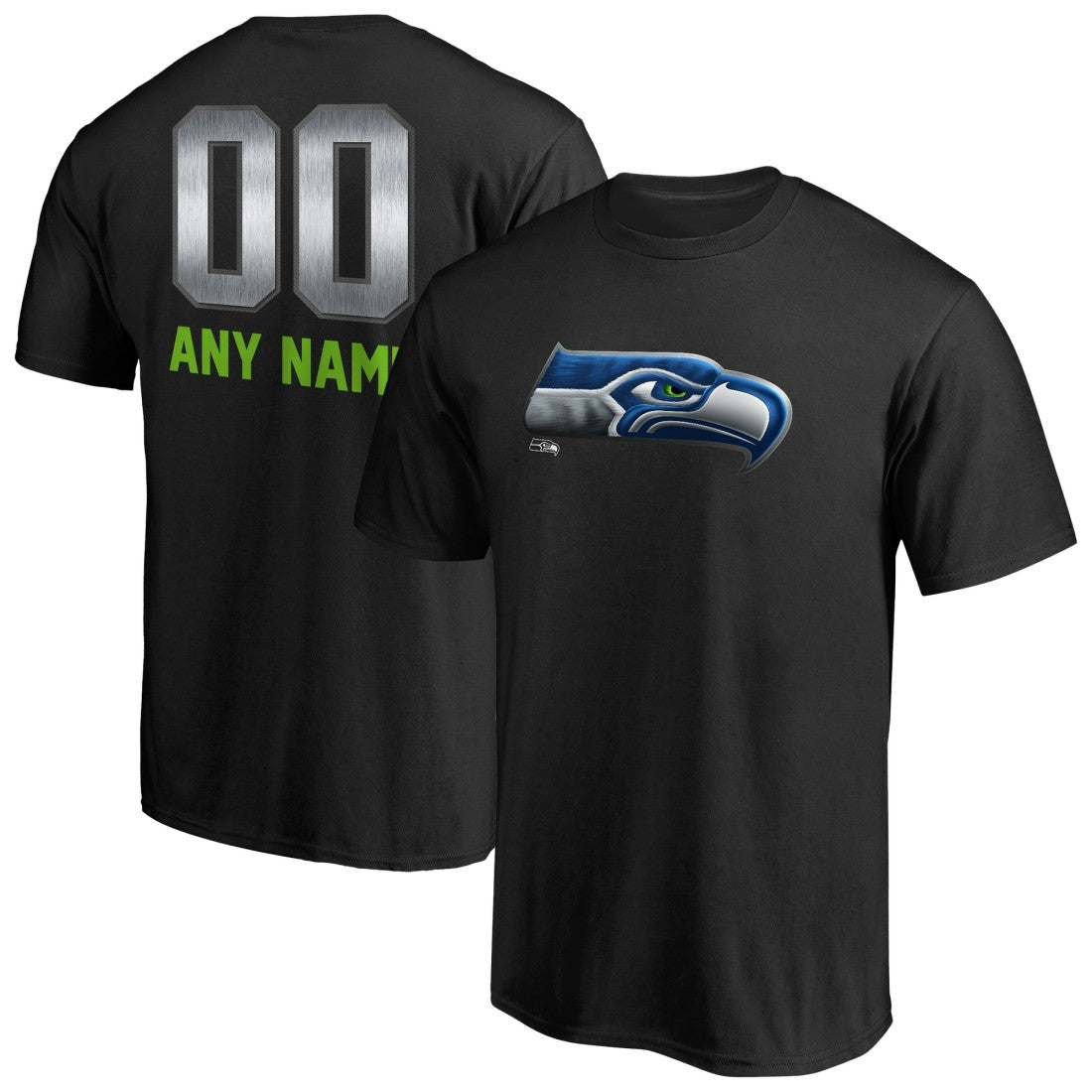 Seattle Seahawks  Personalized Midnight Mascot T-Shirt