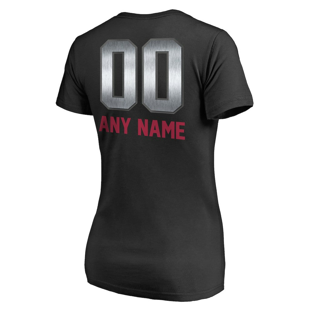 Arizona Cardinals  Women's Personalized Midnight Mascot T-Shirt