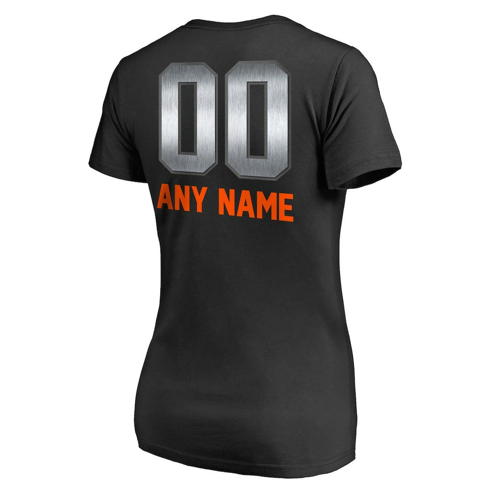Cincinnati Bengals  Women's Personalized Midnight Mascot T-Shirt