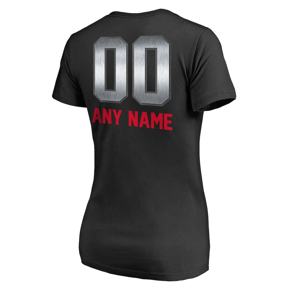 New England Patriots  Women's Personalized Midnight Mascot T-Shirt