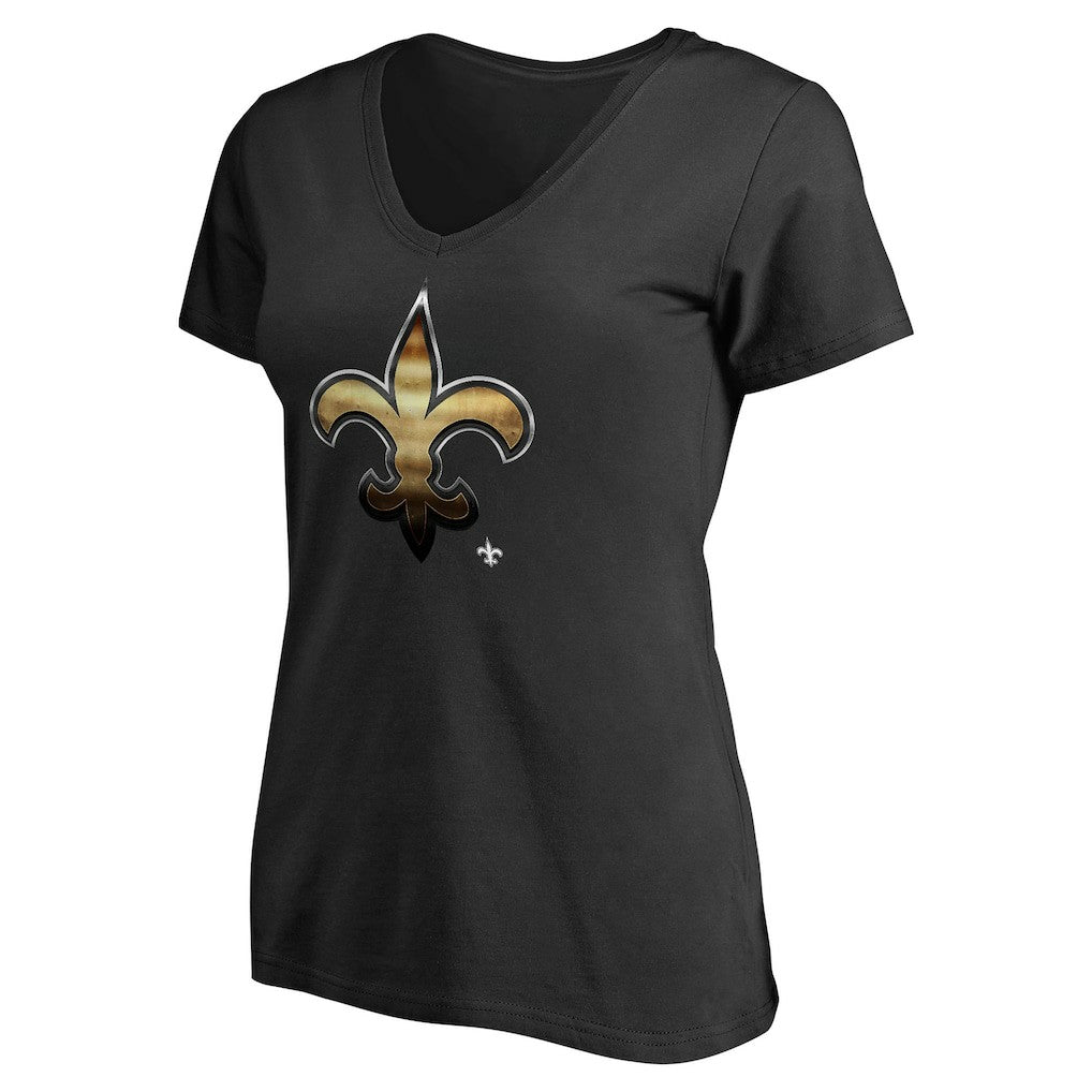 New Orleans Saints  Women's Personalized Midnight Mascot T-Shirt