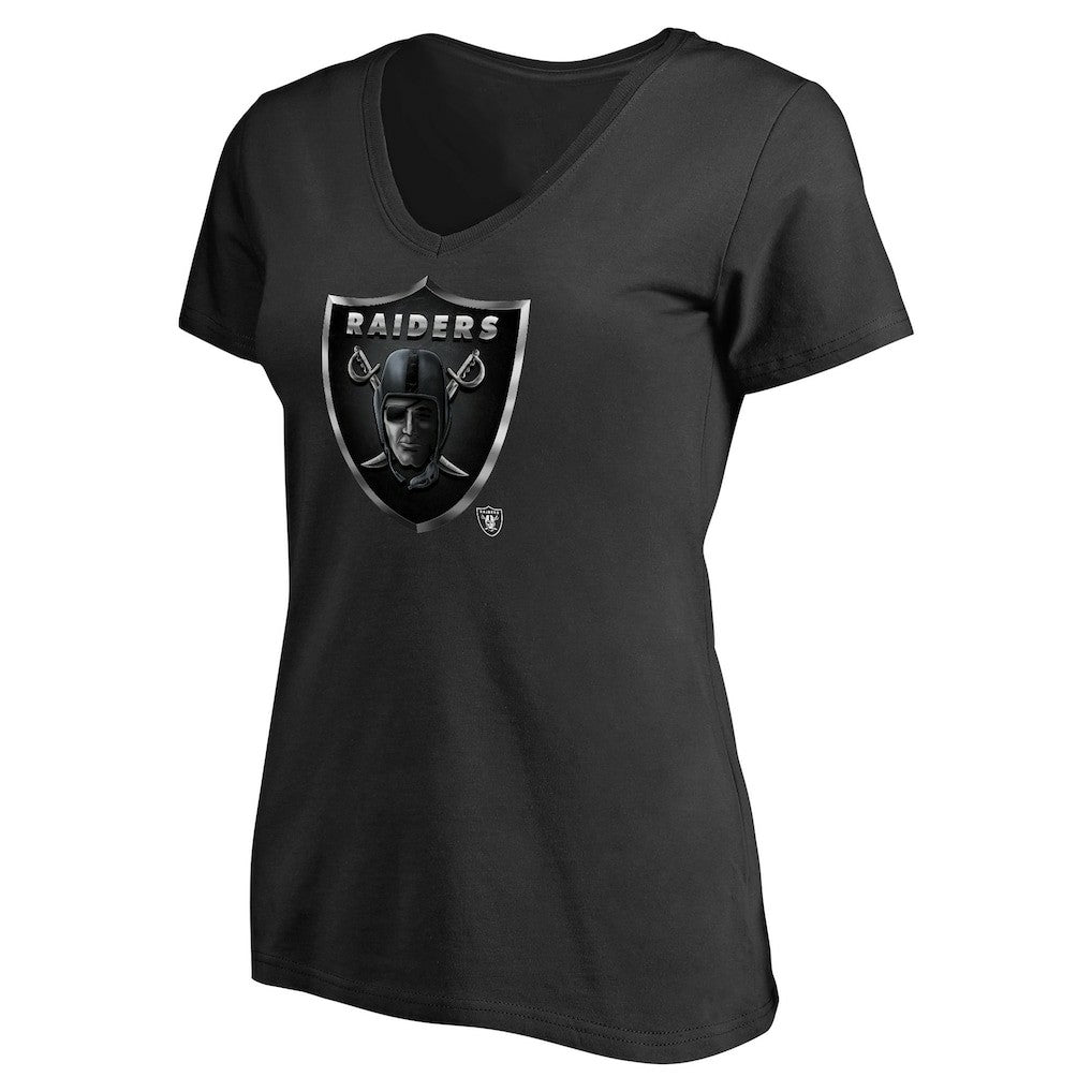 Las Vegas Raiders  Women's Personalized Midnight Mascot T-Shirt