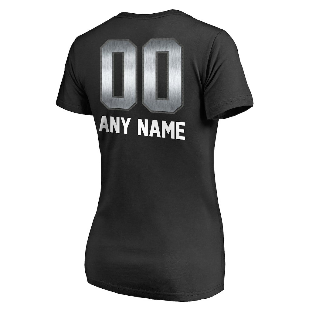 Las Vegas Raiders  Women's Personalized Midnight Mascot T-Shirt