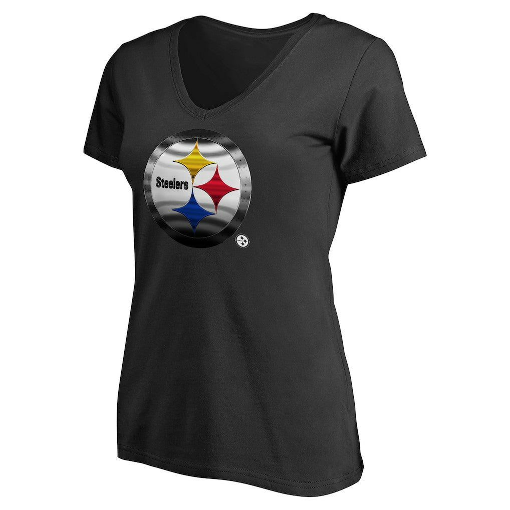 Pittsburgh Steelers  Women's Personalized Midnight Mascot T-Shirt