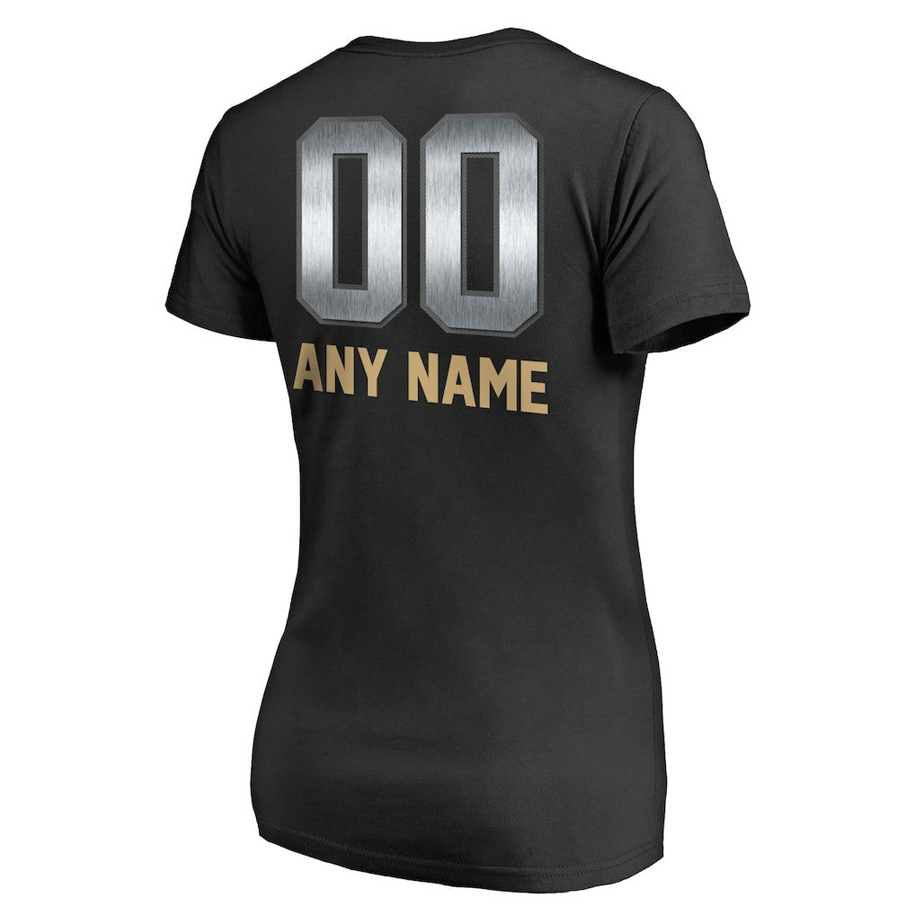 San Francisco 49ers  Women's Personalized Midnight Mascot T-Shirt