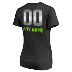 Seattle Seahawks  Women's Personalized Midnight Mascot T-Shirt