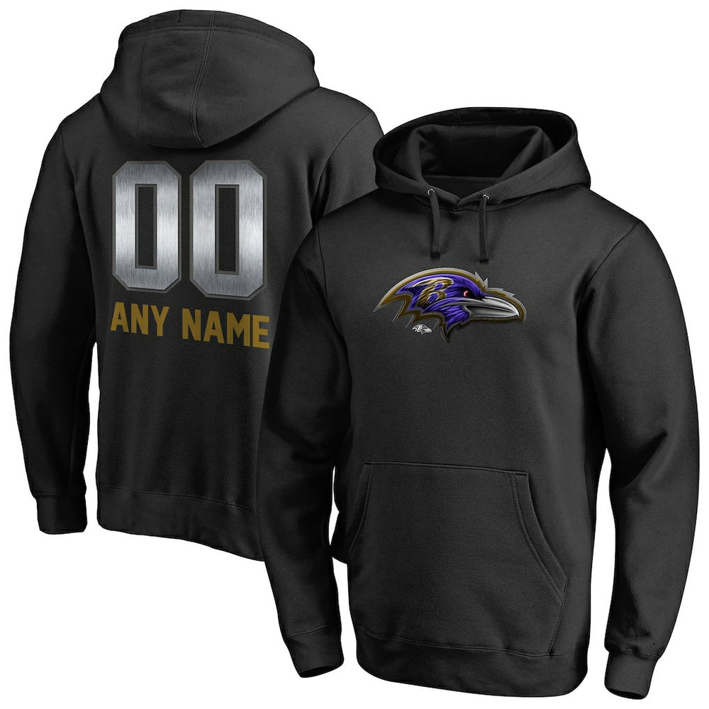 Baltimore Ravens  Personalized Midnight Mascot Pullover Hoodie