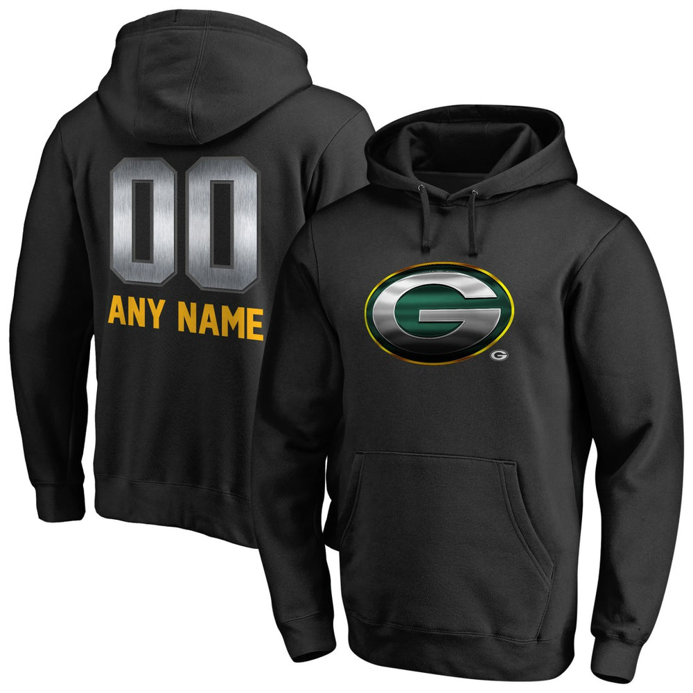 Green Bay Packers  Personalized Midnight Mascot Pullover Hoodie