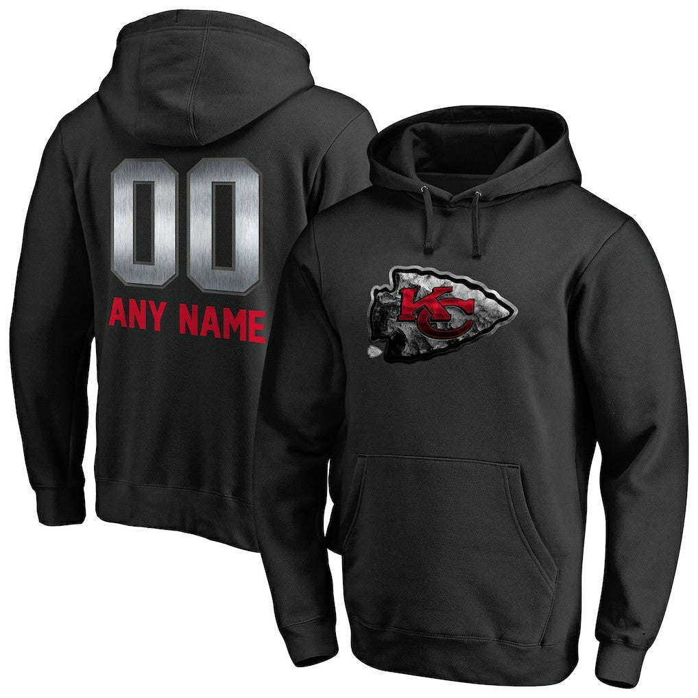 Kansas City Chiefs  Personalized Midnight Mascot Pullover Hoodie