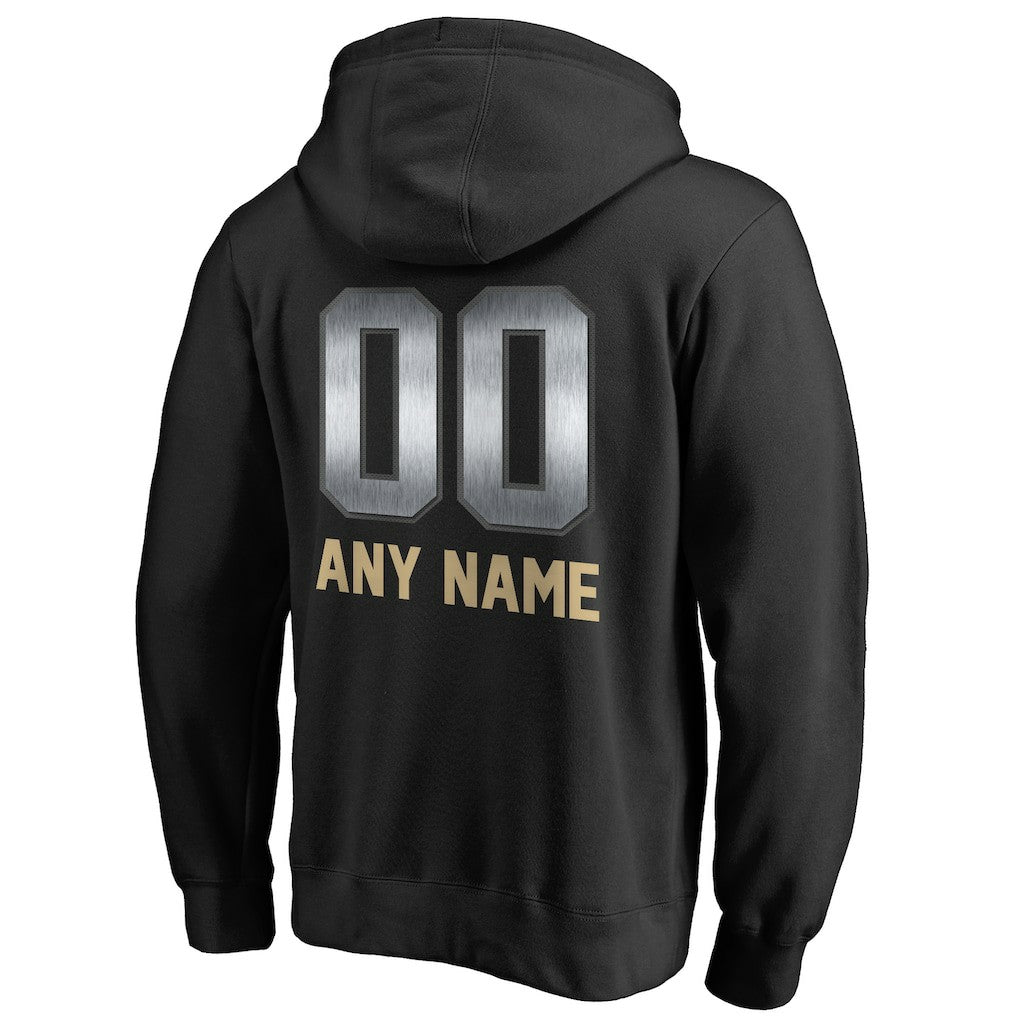 New Orleans Saints  Personalized Midnight Mascot Pullover Hoodie