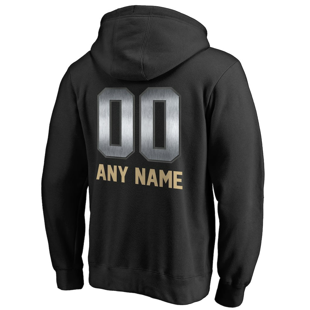 New Orleans Saints  Personalized Midnight Mascot Pullover Hoodie