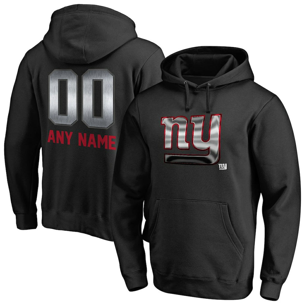 New York Giants  Personalized Midnight Mascot Pullover Hoodie
