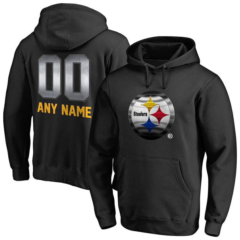Pittsburgh Steelers  Personalized Midnight Mascot Pullover Hoodie