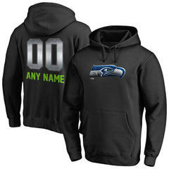 Seattle Seahawks  Personalized Midnight Mascot Pullover Hoodie