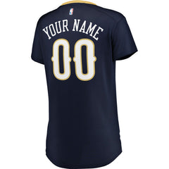 New Orleans Pelicans Women's Fast Break Custom Jersey Navy For Sale