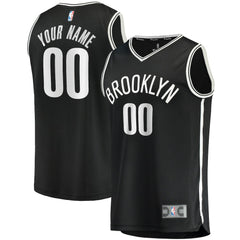 Brooklyn Nets Youth Fast Break Custom Replica Jersey Black On Sale