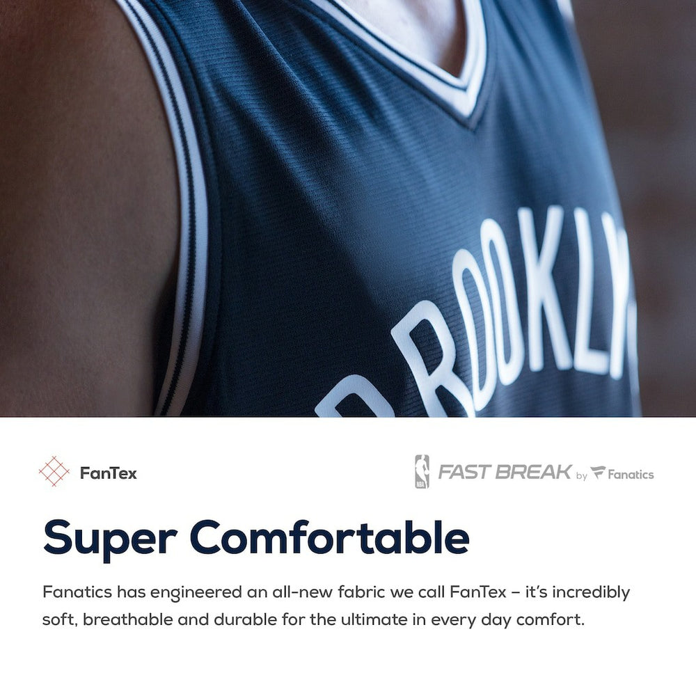 Brooklyn Nets Youth Fast Break Custom Replica Jersey Black On Sale