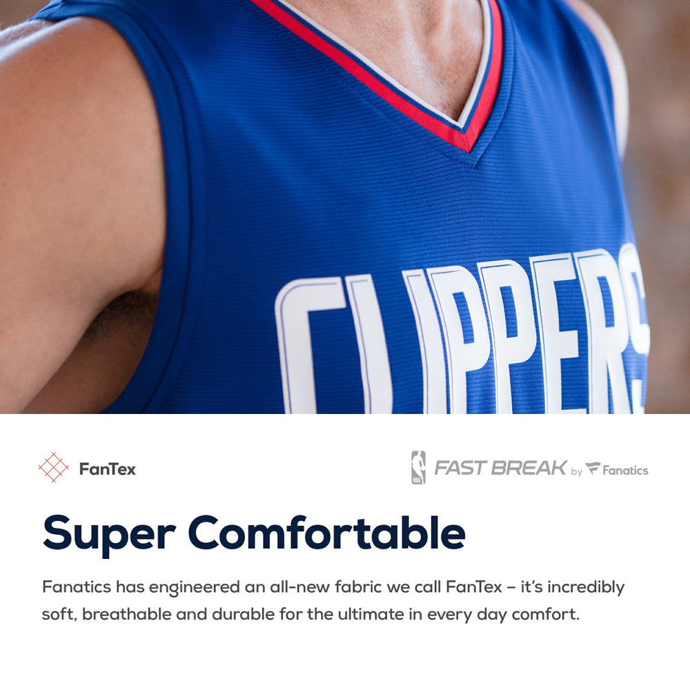 LA Clippers Youth Fast Break Custom Replica Jersey Royal On Sale