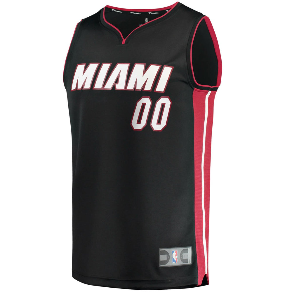 Miami Heat Youth Fast Break Custom Replica Jersey Black Discount