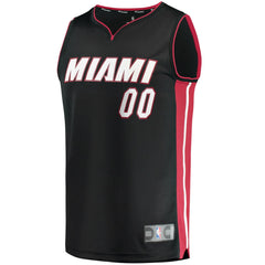Miami Heat Youth Fast Break Custom Replica Jersey Black Discount