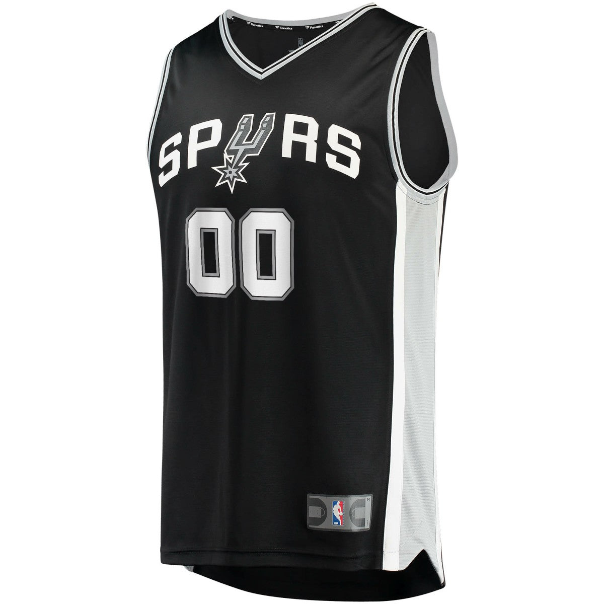 San Antonio Spurs Youth Fast Break Custom Replica Jersey Black Online